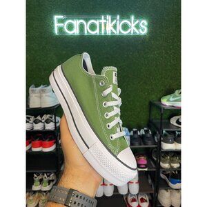 Converse CTAS Platform OX Womens Size 8 Shoes Green White Classic Casual A09998C